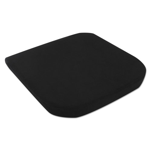 Picture of Cooling Gel Memory Foam Seat Cushion, Fabric Cover with Non-Slip Under-Cushion Surface, 16.5 x 15.75 x 2.75, Black