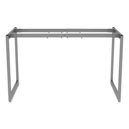 Picture of Alera Open Office Desk Series Adjustable O-Leg Desk Base, 47.25 to 70.78w x 23.63d x 28.5h, Silver