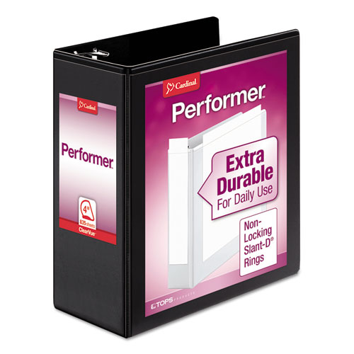 Performer+Clearvue+Slant-D+Ring+Binder%2C+3+Rings%2C+4%26quot%3B+Capacity%2C+11+X+8.5%2C+Black