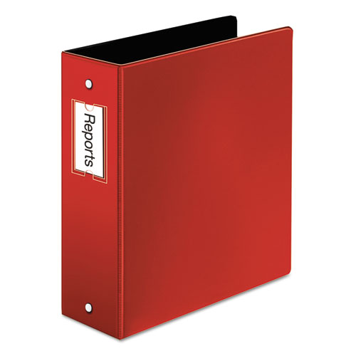 Picture of Premier Easy Open Locking Round Ring Binder, 3 Rings, 3" Capacity, 11 x 8.5, Red