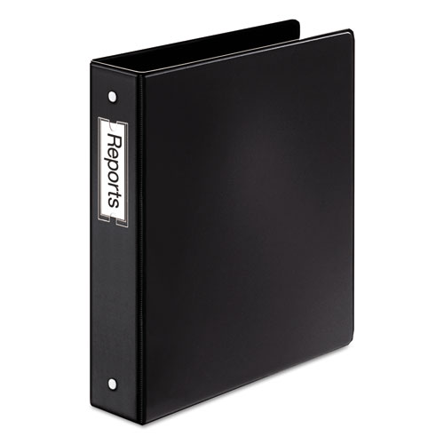 Picture of Premier Easy Open Locking Round Ring Binder, 3 Rings, 1.5" Capacity, 11 x 8.5, Black