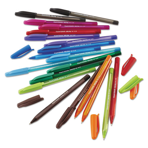 Picture of InkJoy 100 Ballpoint Pen, Stick, Medium 1 mm, Eight Assorted Ink and Barrel Colors, 8/Pack