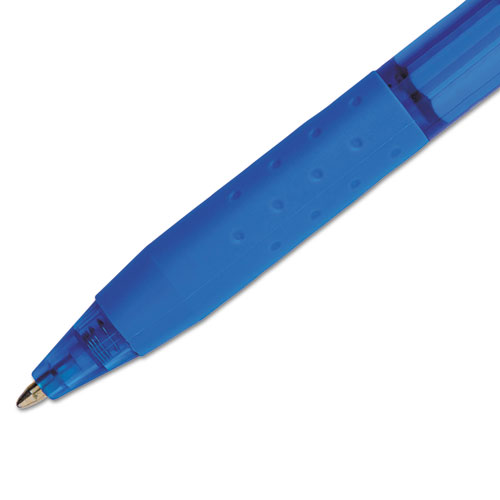 Picture of InkJoy 300 RT Ballpoint Pen, Retractable, Medium 1 mm, Blue Ink, Blue Barrel, Dozen