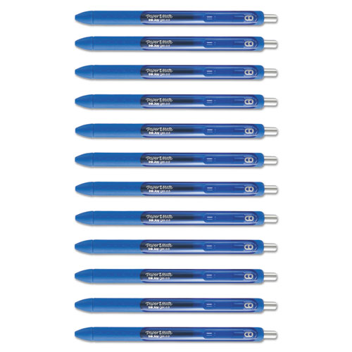 Picture of InkJoy Gel Pen, Retractable, Fine 0.5 mm, Blue Ink, Blue Barrel, Dozen