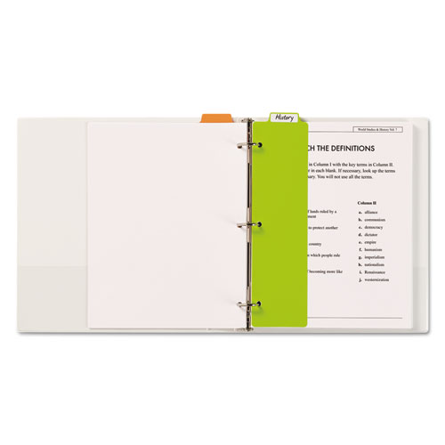 Picture of Tabbed Snap-In Bookmark Plastic Dividers, 5-Tab, 11.5 x 3, Assorted, 1 Set