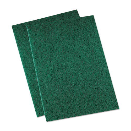 Picture of Medium-Duty Scouring Pad, 6 x 9, Green, 20/Carton