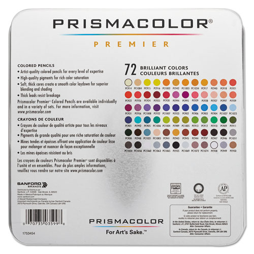 Picture of Premier Colored Pencil, 0.7 mm, 2H (#4), Assorted Lead and Barrel Colors, 72/Pack