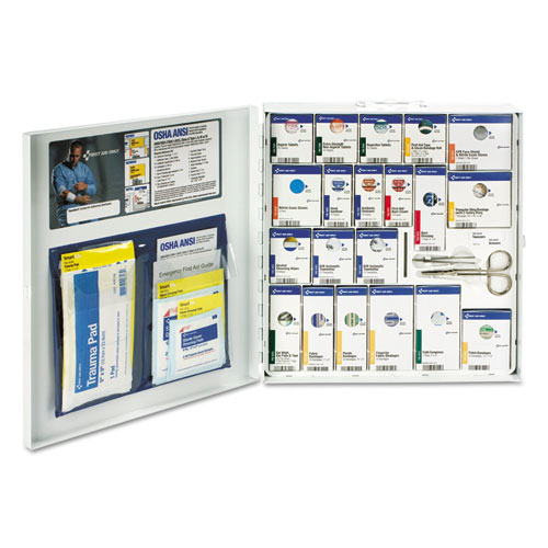 Picture of SmartCompliance General Business First Aid Station for 50 People, 241 Piece, Metal Case