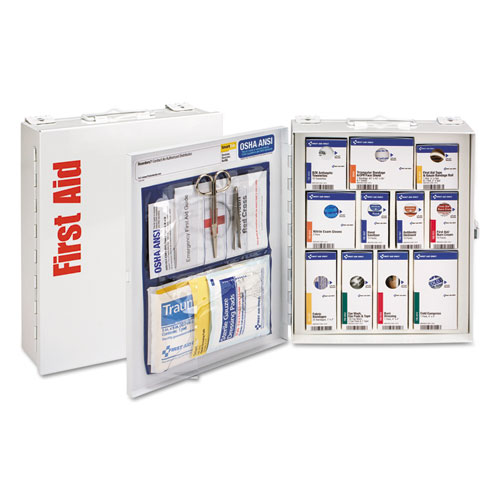 Picture of ANSI 2021 SmartCompliance General Business First Aid Station Class A, No Meds, 25 People, 94 Pieces, Metal Case