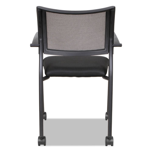 Picture of Alera Eikon Series Stacking Mesh Guest Chair, 20.86" x 24.01" x 33.07", Black Seat, Black Back, Black Base, 2/Carton