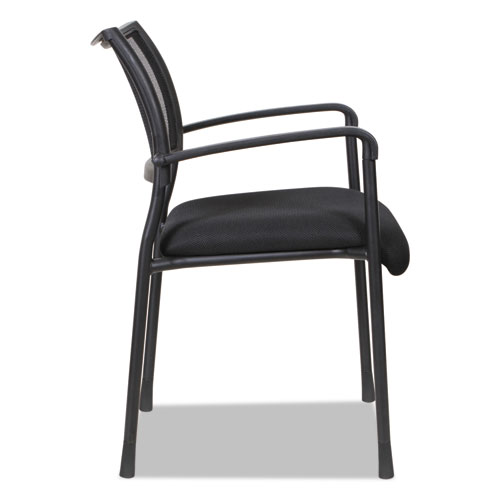 Picture of Alera Eikon Series Stacking Mesh Guest Chair, 20.86" x 24.01" x 33.07", Black Seat, Black Back, Black Base, 2/Carton