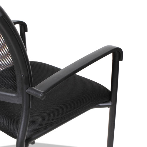 Picture of Alera Eikon Series Stacking Mesh Guest Chair, 20.86" x 24.01" x 33.07", Black Seat, Black Back, Black Base, 2/Carton