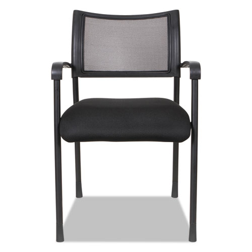 Picture of Alera Eikon Series Stacking Mesh Guest Chair, 20.86" x 24.01" x 33.07", Black Seat, Black Back, Black Base, 2/Carton