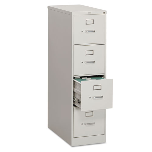 Picture of 310 Series Vertical File, 4 Letter-Size File Drawers, Light Gray, 15" x 26.5" x 52"