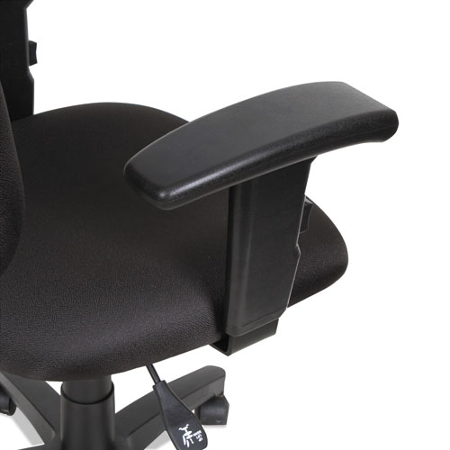 Picture of Alera Essentia Series Swivel Task Chair with Adjustable Arms, Supports Up to 275 lb, 17.71" to 22.44" Seat Height, Black