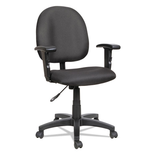 Picture of Alera Essentia Series Swivel Task Chair with Adjustable Arms, Supports Up to 275 lb, 17.71" to 22.44" Seat Height, Black