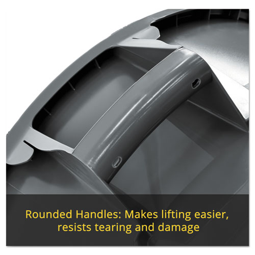 Picture of Vented Round Brute Container, 20 gal, Plastic, Yellow