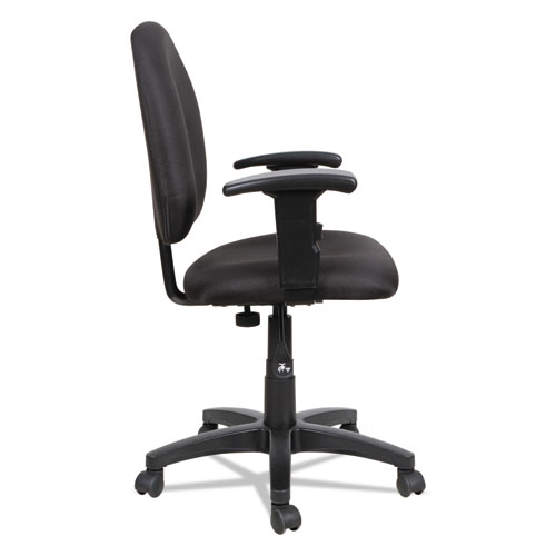 Picture of Alera Essentia Series Swivel Task Chair with Adjustable Arms, Supports Up to 275 lb, 17.71" to 22.44" Seat Height, Black