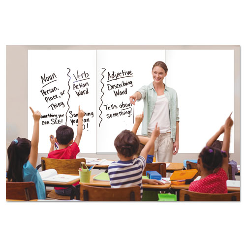 Picture of Magnetic Dry Erase Tile Board, 38.5" x 58", White Surface