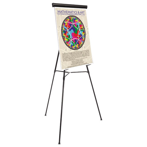 Picture of Telescoping Tripod Display Easel, Adjusts 38" to 69" High, Metal, Black