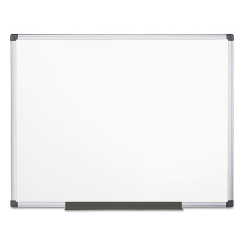 Picture of Value Lacquered Steel Magnetic Dry Erase Board, 72" x 48", White Surface, Satin Aluminum Frame