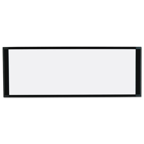 Picture of Cubicle Workstation Dry Erase Board, 36" x 18", White Surface, Black Aluminum Frame