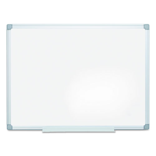 Earth+Silver+Easy-Clean+Dry+Erase+Board%2C+Reversible%2C+48+x+36%2C+White+Surface%2C+Silver+Aluminum+Frame