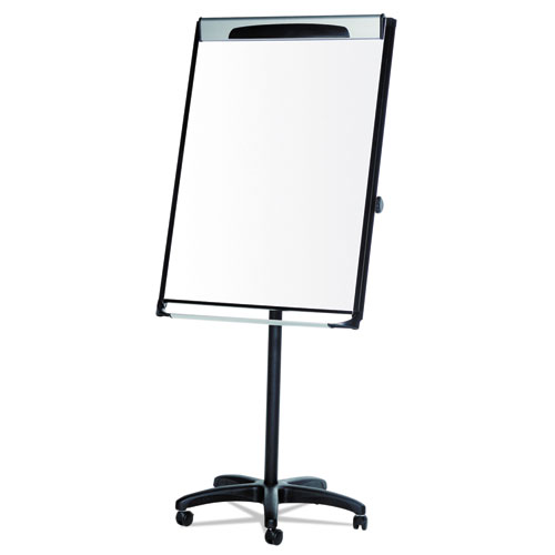 Picture of Platinum Mobile Easel, 29" x 41", White Surface, Black Plastic Frame