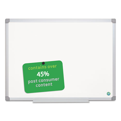 Picture of Earth Gold Ultra Magnetic Dry Erase Boards, 24" x 36", White Surface, Satin Aluminum Frame