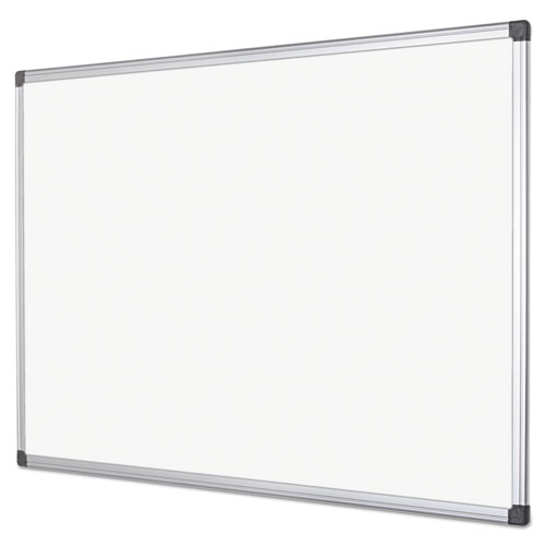 Picture of Value Lacquered Steel Magnetic Dry Erase Board, 72" x 48", White Surface, Satin Aluminum Frame