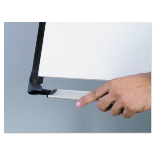 Picture of Tripod Extension Bar Magnetic Gold Ultra Dry Erase Easel, 29" x 41", White Surface, Black/Satin Aluminum Frame