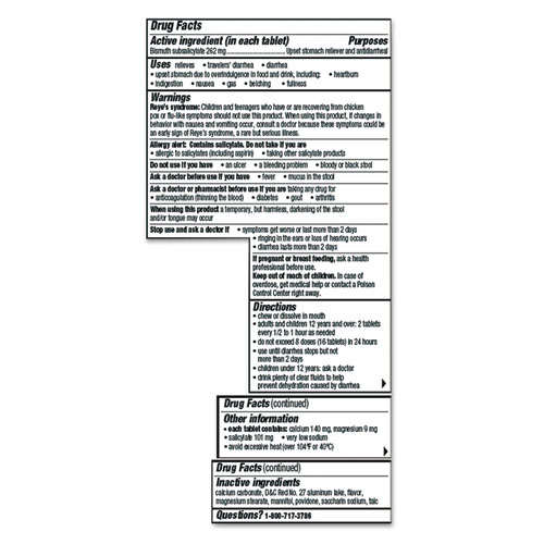 Picture of Chewable Tablets, Original Flavor, 30/Box, 24 Box/Carton