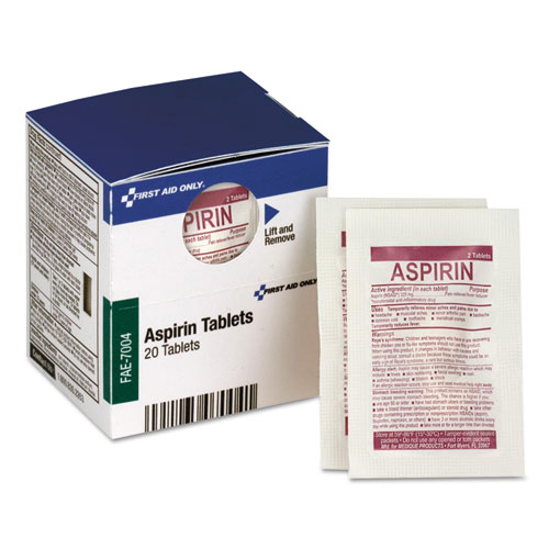 Picture of SmartCompliance Aspirin Refill, 2/Packet, 10 Packets/Box