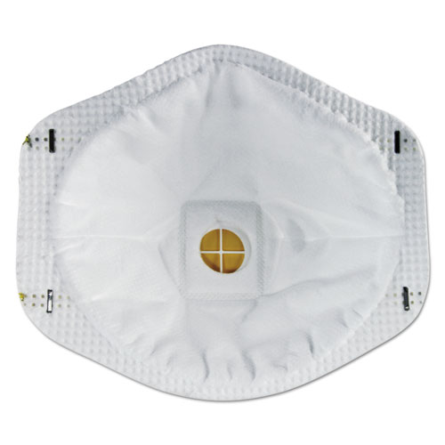 Picture of Particulate Respirator w/Cool Flow Exhalation Valve, Standard Size, 10/Box