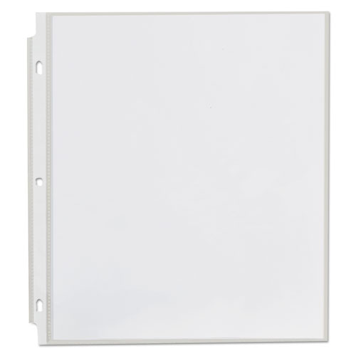 Picture of Top-Load Poly Sheet Protectors, Std Gauge, Nonglare, Clear, 50/Pack