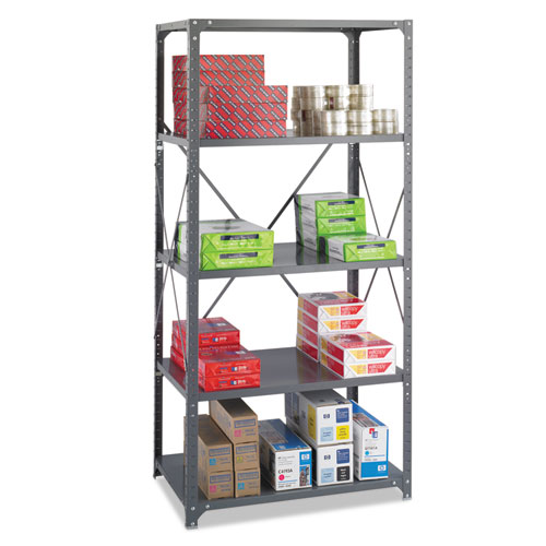 Picture of Commercial Steel Shelving Unit, Five-Shelf, 36w x 24d x 75h, Dark Gray