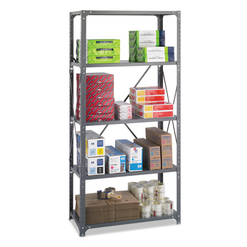 Picture of Commercial Steel Shelving Unit, Five-Shelf, 36w x 18d x 75h, Dark Gray