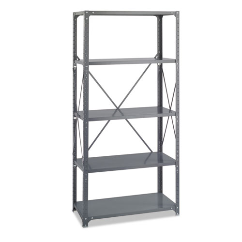 Picture of Commercial Steel Shelving Unit, Five-Shelf, 36w x 18d x 75h, Dark Gray