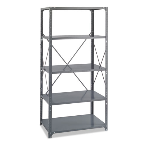 Picture of Commercial Steel Shelving Unit, Five-Shelf, 36w x 24d x 75h, Dark Gray