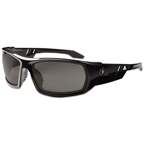 Skullerz+Odin+Safety+Glasses%2C+Black+Frame%2Fsmoke+Lens%2C+Nylon%2Fpolycarb
