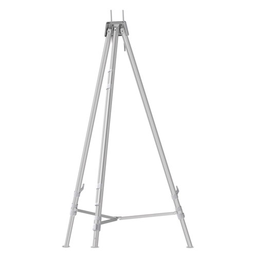 Picture of Aluminum Heavy-Duty Display Easel, 38" to 66" High, Aluminum, Silver