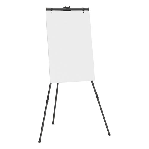 Picture of Aluminum Heavy-Duty Display Easel, 38" to 66" High, Aluminum, Black