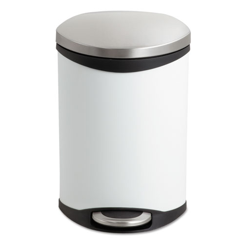 Picture of Step-On Medical Receptacle, 3 gal, Steel, White