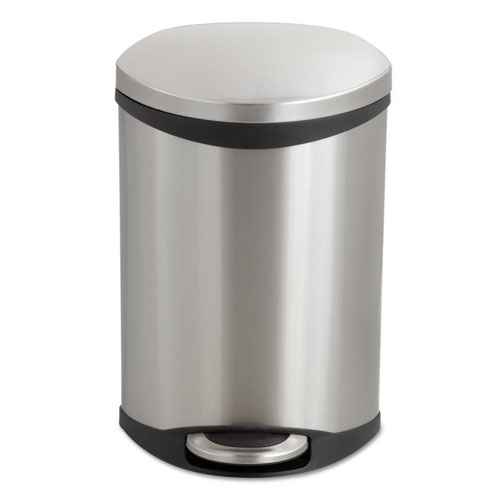 Picture of Step-On Medical Receptacle, 3 gal, Steel, Stainless Steel