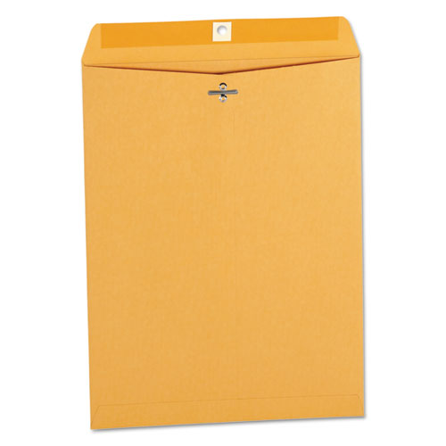 Picture of Kraft Clasp Envelope, #12 1/2, Square Flap, Clasp/Gummed Closure, 9.5 x 12.5, Brown Kraft, 100/Box