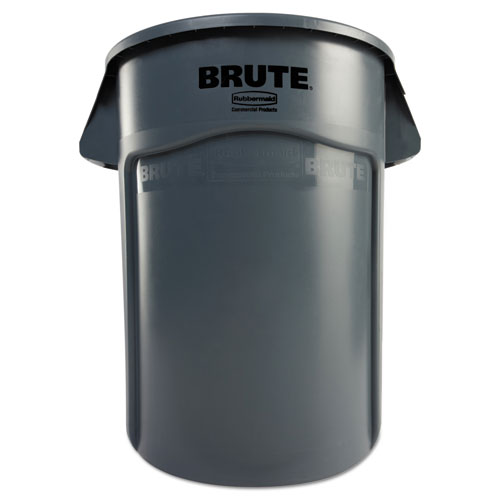 Vented+Round+Brute+Container%2C+44+gal%2C+Plastic%2C+Gray