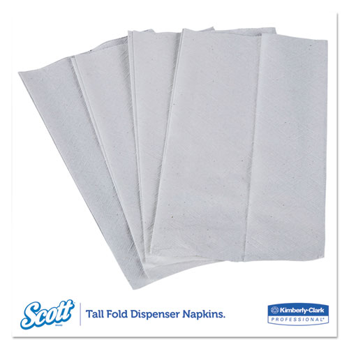 Picture of Tall-Fold Dispenser Napkins, 1-Ply, 7 x 13.5, White, 500/Pack, 20 Packs/Carton