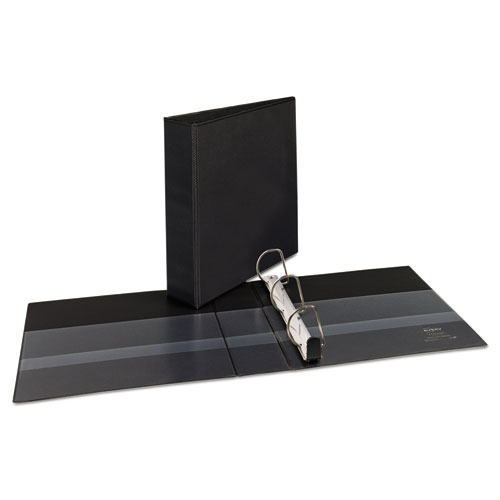 Picture of Heavy-Duty Non Stick View Binder with DuraHinge and Slant Rings, 3 Rings, 2" Capacity, 11 x 8.5, Black, (5500)