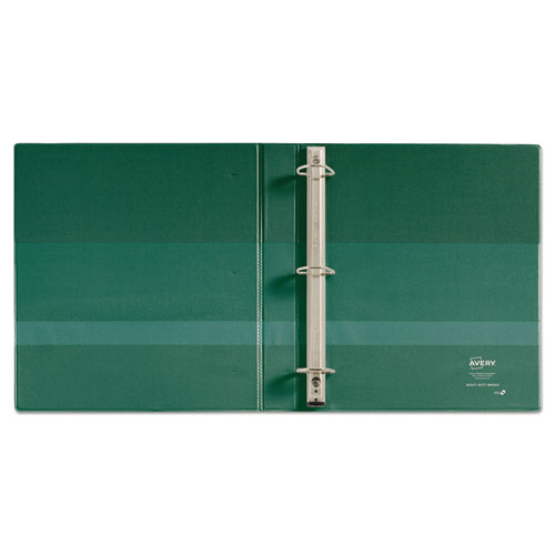 Picture of Heavy-Duty Non-View Binder with DuraHinge and One Touch EZD Rings, 3 Rings, 1" Capacity, 11 x 8.5, Green