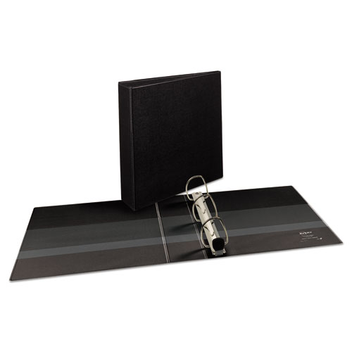 Picture of Heavy-Duty View Binder with DuraHinge and One Touch EZD Rings, 3 Rings, 2" Capacity, 11 x 8.5, Black